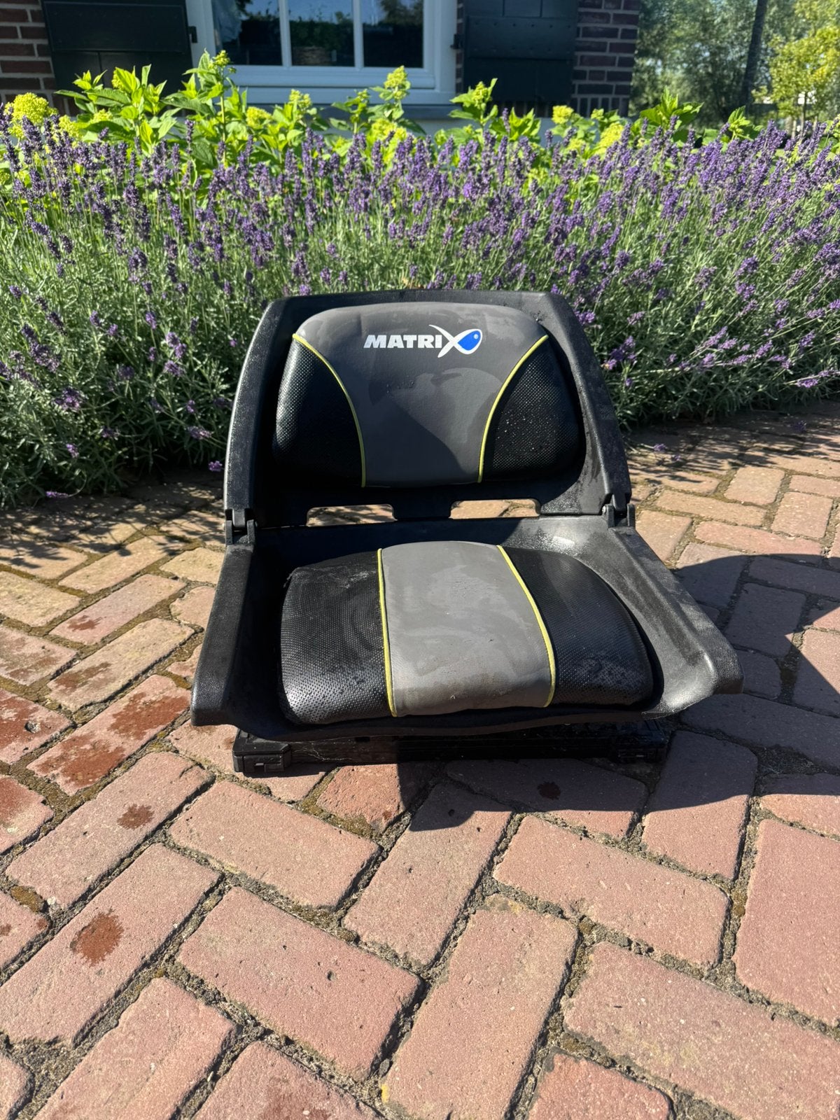 Matrix zitstoel voor op zitkist, Watersport en Boten, Hengelsport | Witvissen, Ophalen, Gebruikt, Overige typen