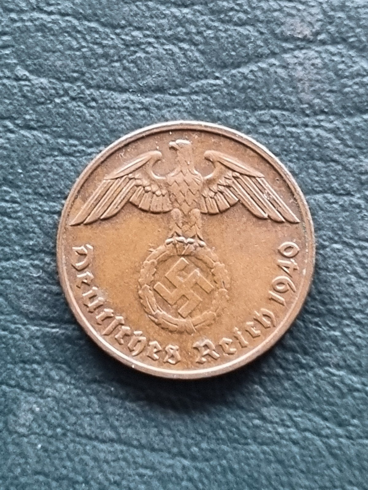 Duitsland 2 reichspfennig koper 1940 G met hakenkruis, Ophalen of Verzenden, Duitsland