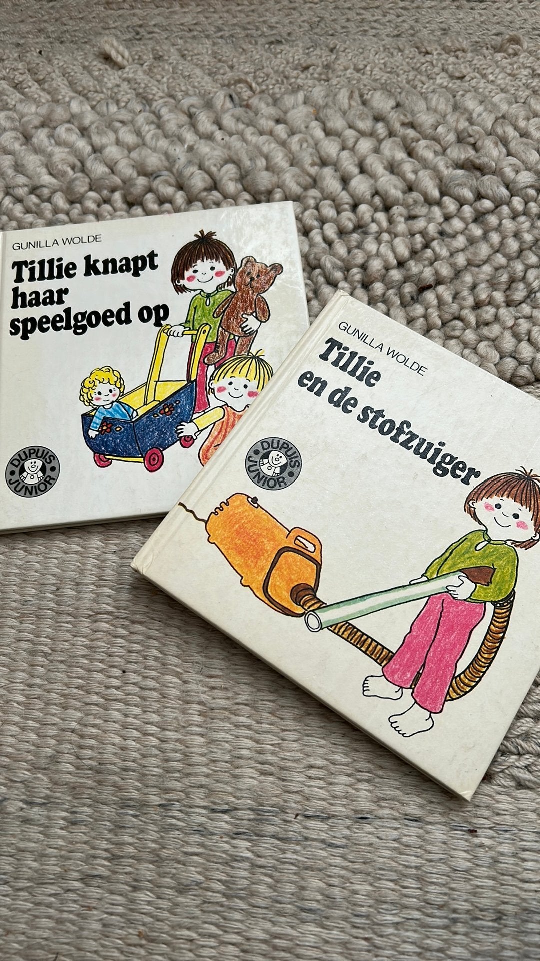 2 vintage Tillie boekjes van Gunilla Wolde, Boeken, Ophalen of Verzenden, Gelezen, Prentenboek