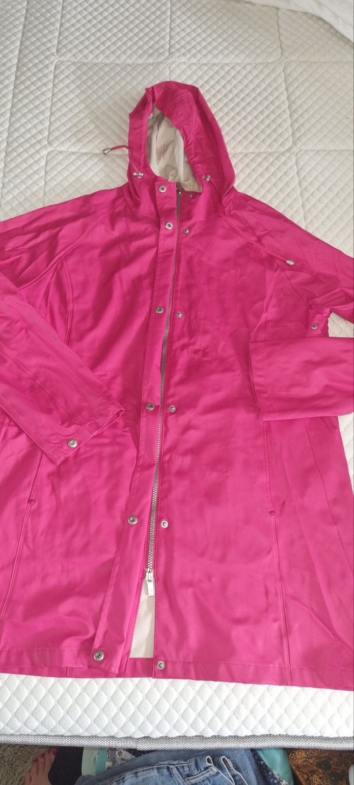 Ilse Jacobsen regenjas fuchsia maat 44, Maat 42/44 (L), Ophalen of Verzenden, Roze, Ilse Jacobsen