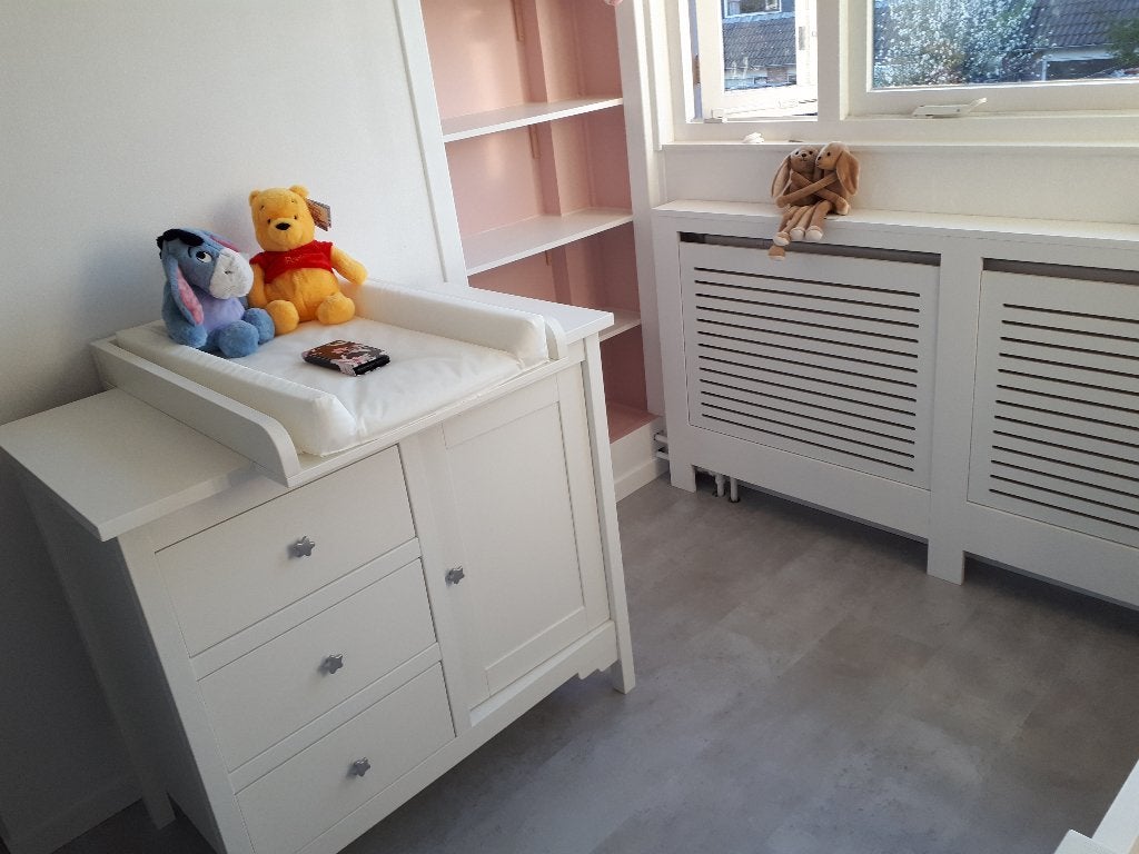 Witte commode merk Figaro, Ophalen, Gebruikt, 50 tot 70 cm, 100 cm of meer
