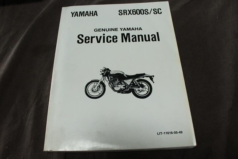 Yamaha SRX600 S SC 1986 motorcycle service manual SRX6, Ophalen of Verzenden, Yamaha