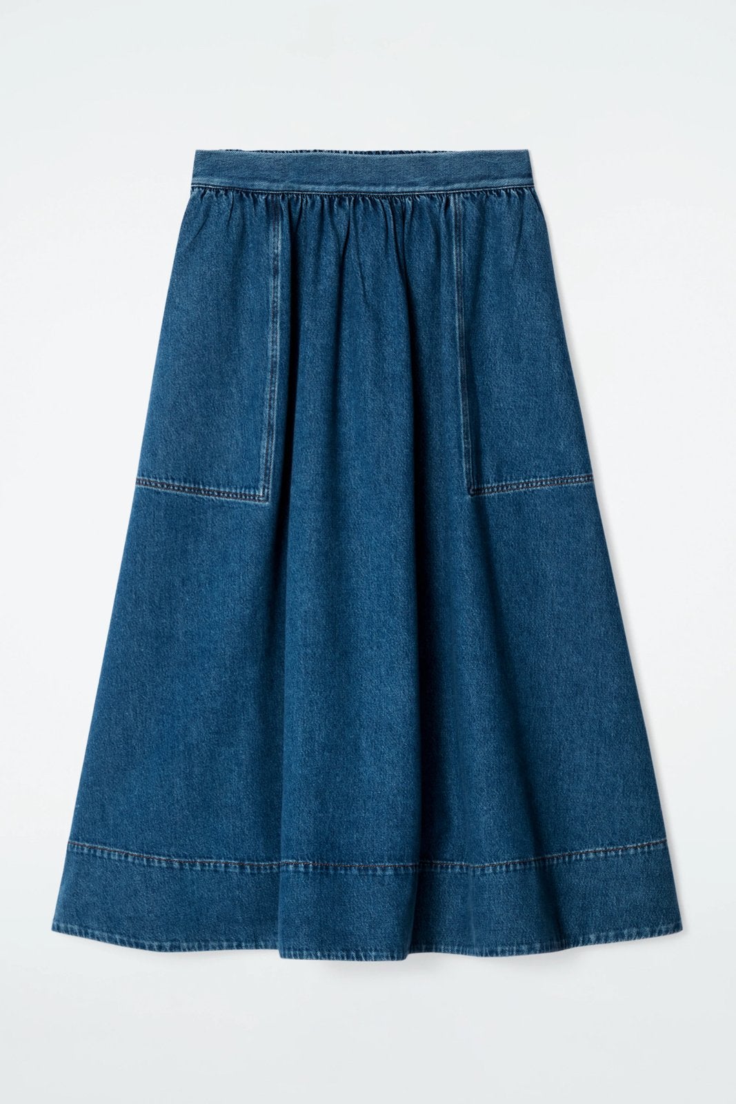 ZGAN! Mooie denim midi rok van COS maat 14 dat is EU 42/44!, Maat 42/44 (L), Zo goed als nieuw, Onder de knie, Verzenden