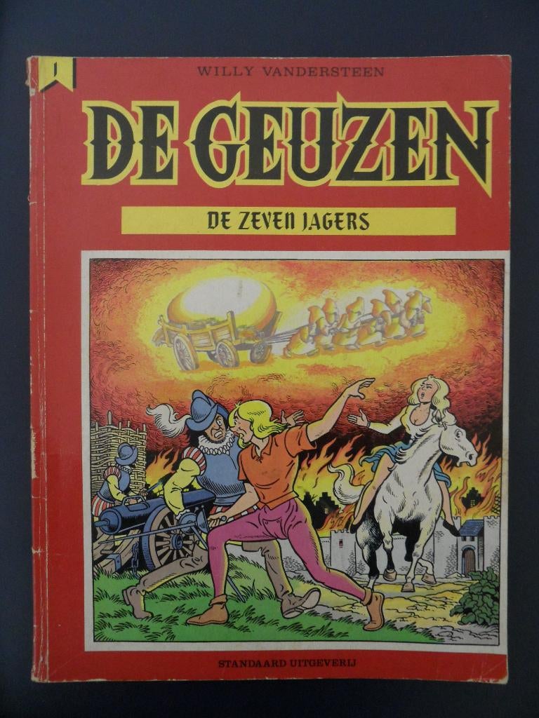 De Geuzen. Nr 1 De zeven Jagers. 1985, Boeken, Eén stripboek, Ophalen of Verzenden, Gelezen