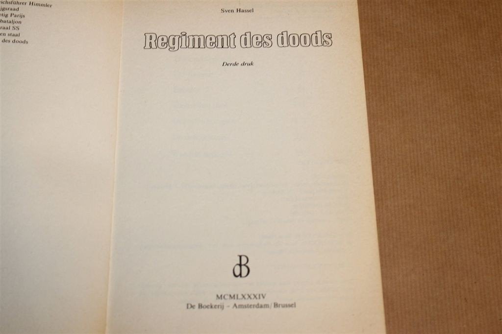Regiment des Doods — Sven Hassel, Oostfront WOII, Verzenden, Tweede Wereldoorlog, Gelezen, Overige onderwerpen