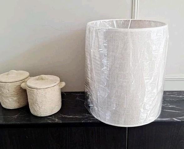 Light en Living nieuwe lampenkap beige linnen achtig, Huis en Inrichting, Beige, Rond, Nieuw, Ophalen of Verzenden