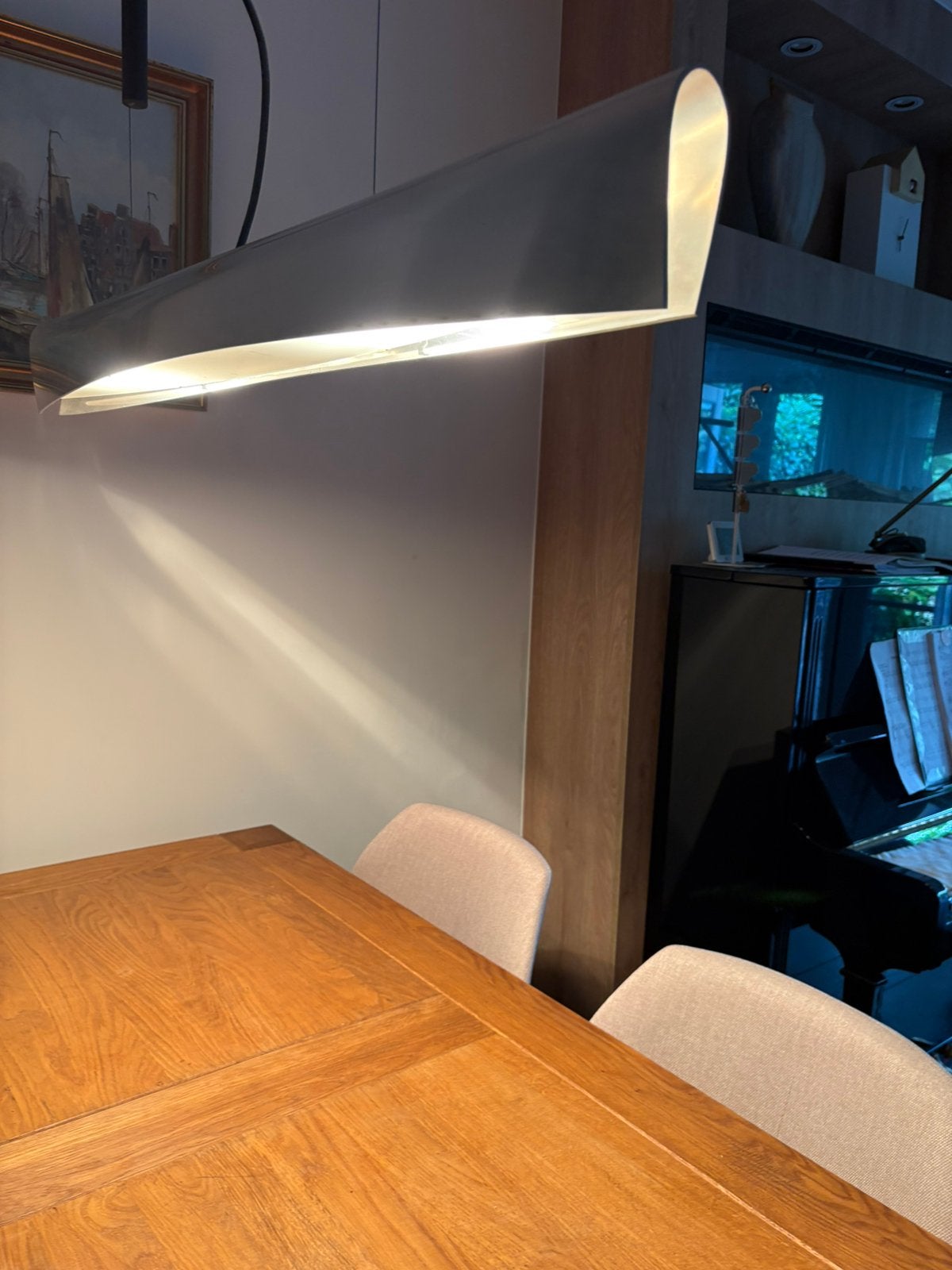 Prachtige eettafel lamp, Huis en Inrichting, Gebruikt, Verstelbaar, Ophalen, Metaal