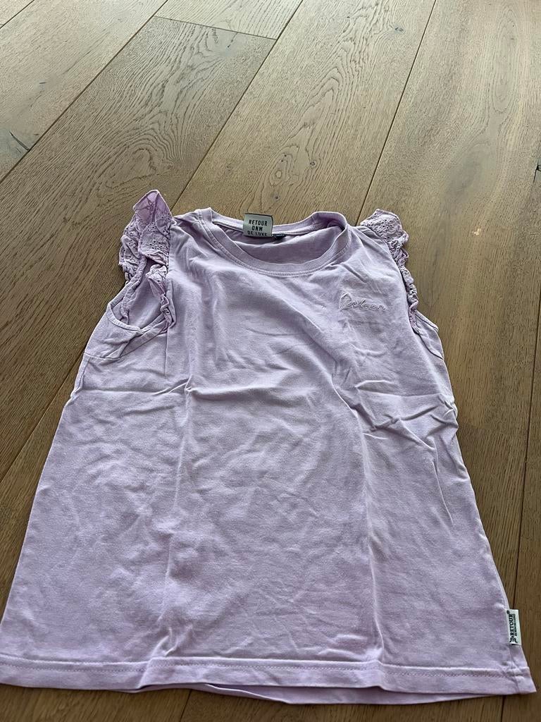 Retour Jeans mouwloze top lila maat 11/12, Ophalen of Verzenden, Gebruikt, Meisje, Shirt of Longsleeve