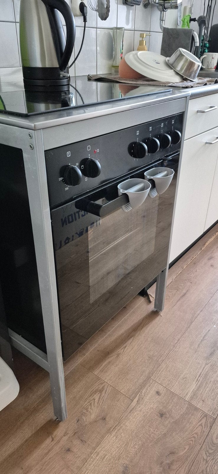 Fornuis met keramische kookplaat en ongebruikte oven, Ophalen, Gebruikt, 60 cm of meer, Keramisch