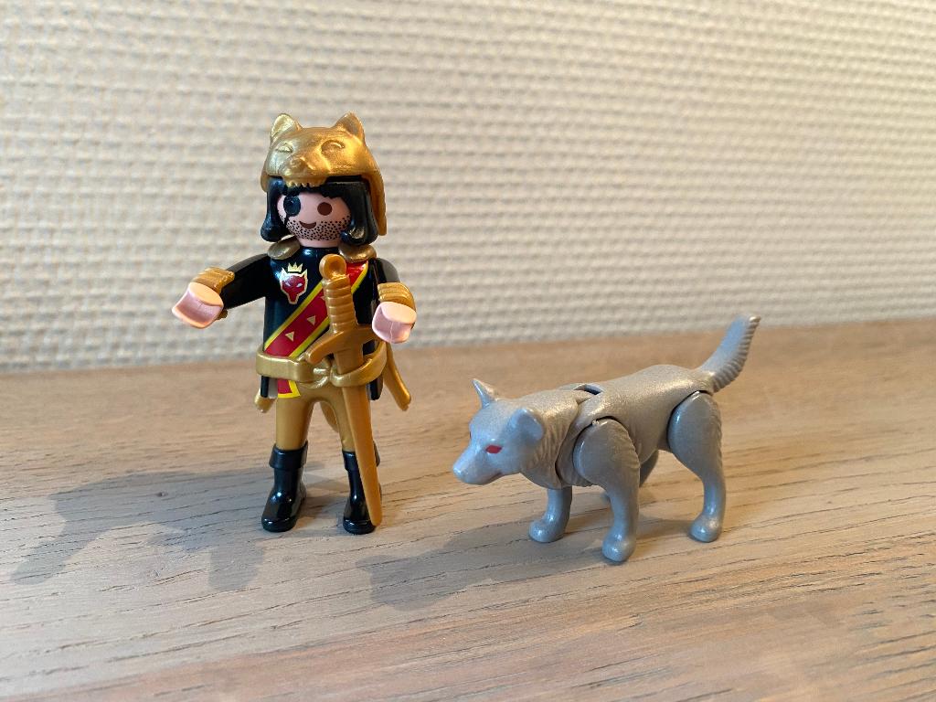 Playmobil 4644 - Krijger met wolf - compleet, Kinderen en Baby's, Speelgoed | Playmobil, Ophalen of Verzenden, Zo goed als nieuw