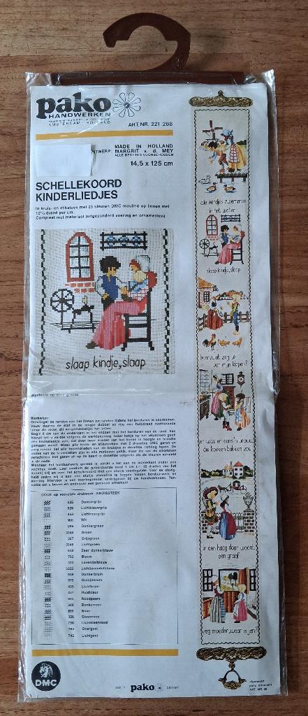 Pako borduurpakket "Kinderliedjes", Verzenden, Nieuw, Handborduren, Borduurpakket