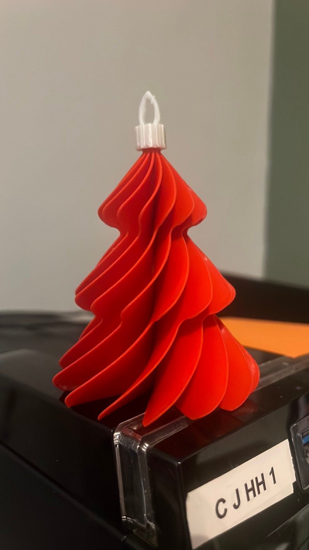 Rode 3D-geprinte kerstboom – unieke kerstdecoratie, Verzenden, Zo goed als nieuw