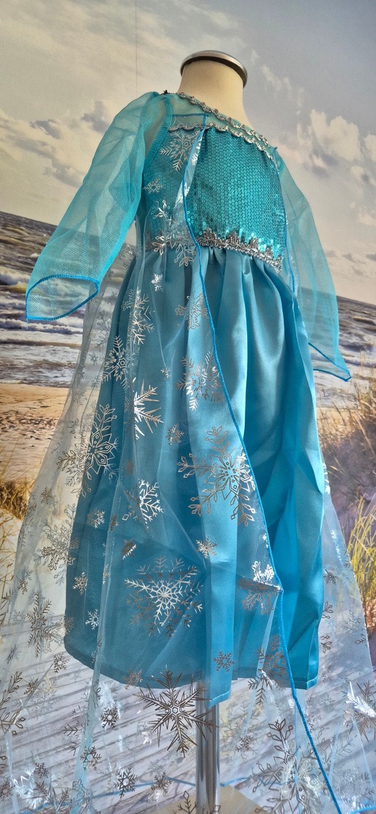 Nieuw Elsa Frozen Prinsessenjurkje maat 134-140, Kinderen en Baby's, Carnavalskleding en Verkleedspullen, Ophalen of Verzenden