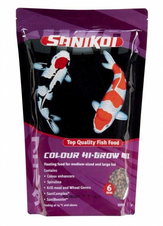 SaniKoi Colour Hi-Grow 6mm 3000ml - natuurlijke kleuren