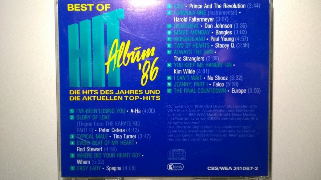 Best Of Hit Album '86, Ophalen of Verzenden, Zo goed als nieuw, Pop, Album