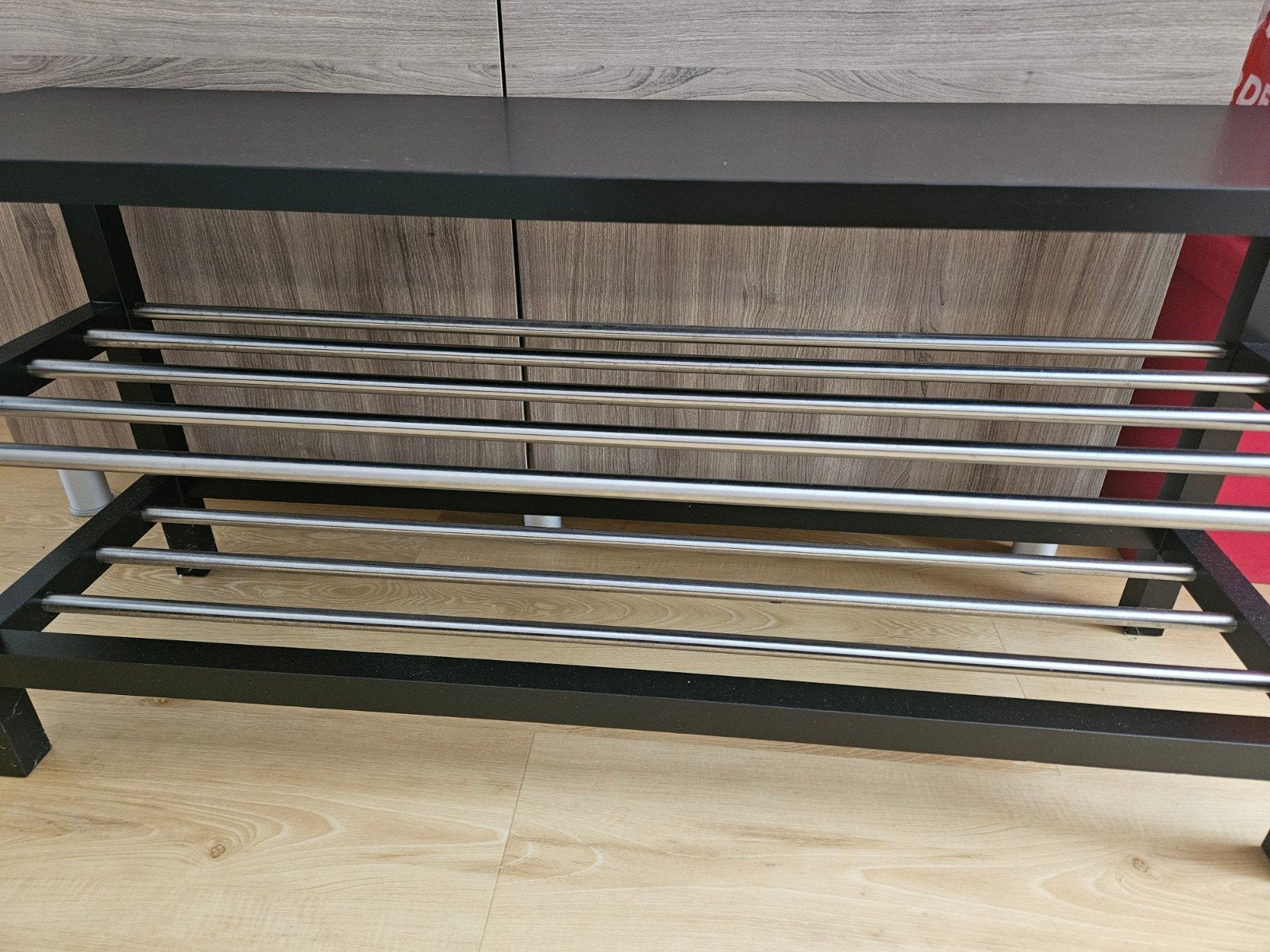 SCHOENENREK Zwart/Chroom, Ophalen, Gebruikt