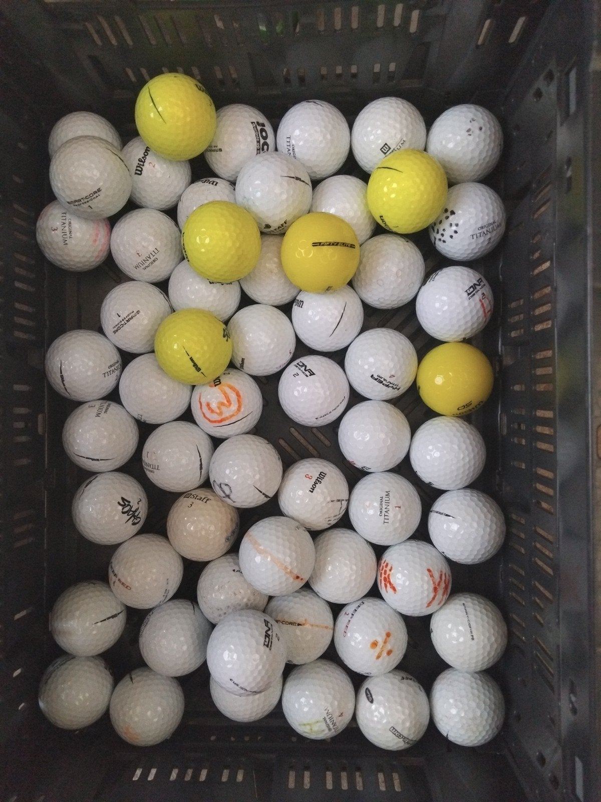 Golfballen Wilson mix, Ophalen of Verzenden, Gebruikt, Bal(len), Overige merken