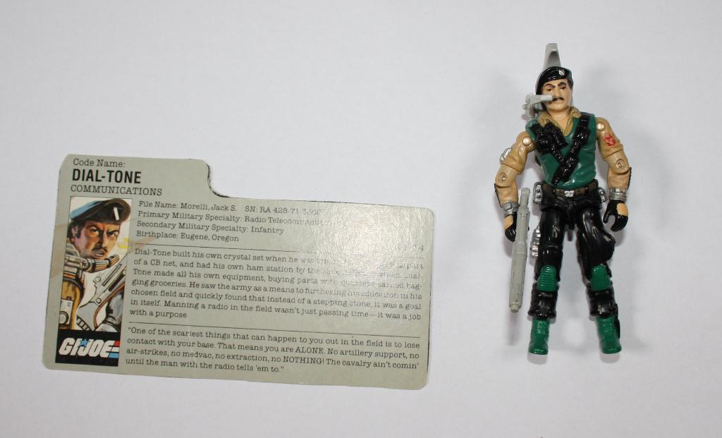 Vintage 1986 gi joe complete Dial-tone + filecard Dial Tone, Verzamelen, Ophalen of Verzenden, Nieuw