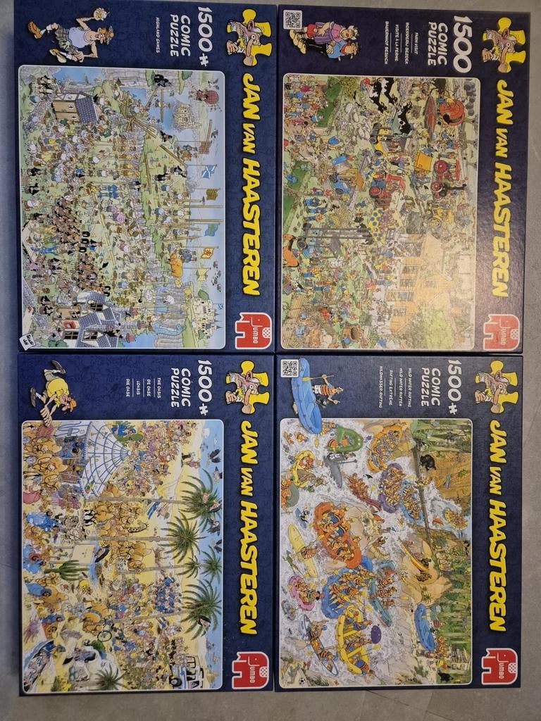 Jan van Haasteren puzzels, Ophalen, 500 t/m 1500 stukjes, Zo goed als nieuw