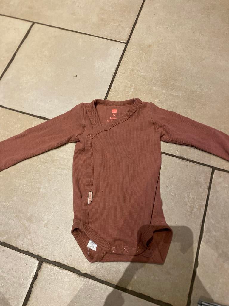 HEMA Bamboo Romper Maat 56, Ophalen of Verzenden, Zo goed als nieuw, Jongetje of Meisje, Nacht- of Onderkleding