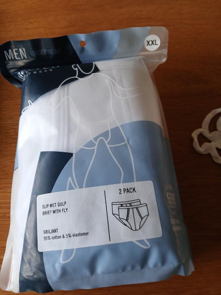 Beeren Heren Slips - 2 Pack - XXL, Kleding | Heren, Ondergoed, Ophalen of Verzenden, Wit, Briljant, Slip