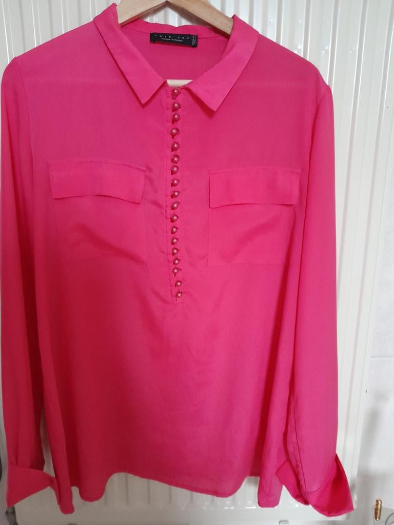 Bloes twin-set, Twin-set, Zo goed als nieuw, Roze, Ophalen