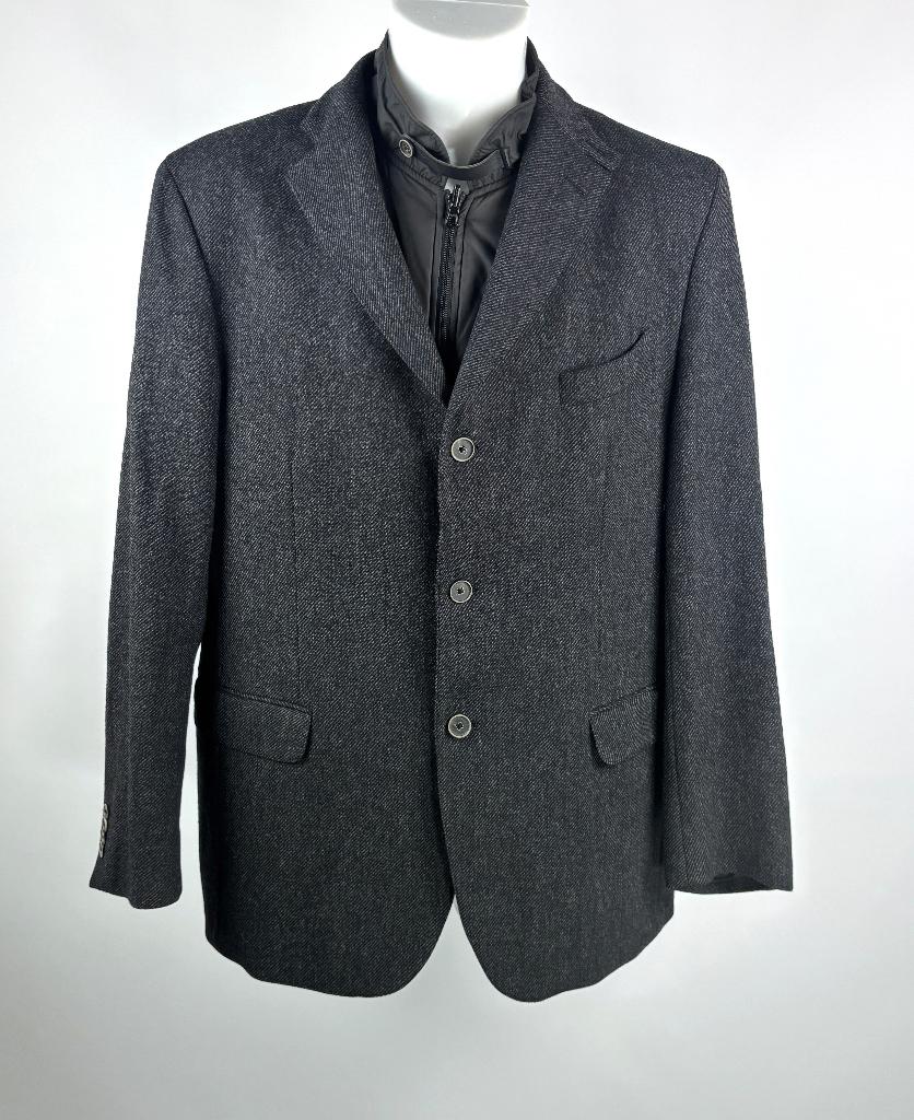 MASSIMO DUTTI donker grijs HEREN colbert jas + hesje Mt XXL, Kleding | Heren, Kostuums en Colberts, Maat 56/58 (XL), Ophalen of Verzenden