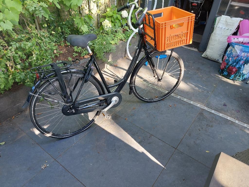 Zwarte meisjes fiets, Fietsen en Brommers, Fietsen | Meisjes, Gebruikt, 20 inch, Ophalen of Verzenden