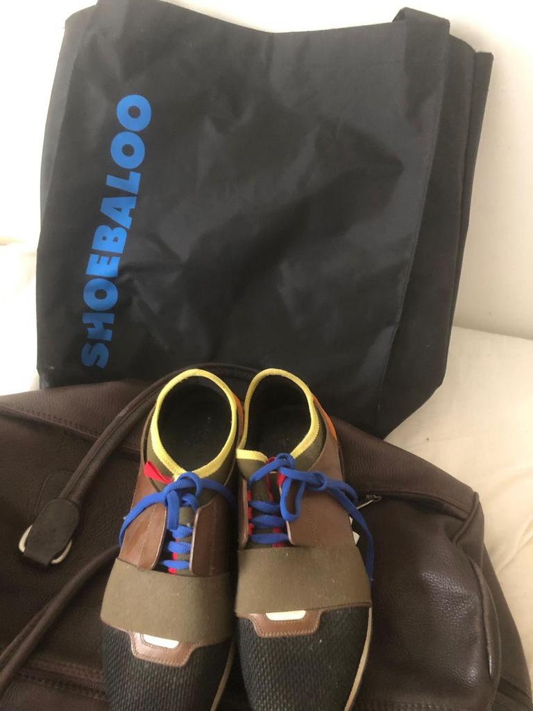 Balenciaga sneakers race runner, Verzenden, Zo goed als nieuw, Zwart