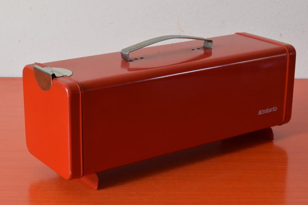 Retro vintage Brabantia ontbijtkoektrommel / peperkoekbus, Ophalen of Verzenden, Gebruikt