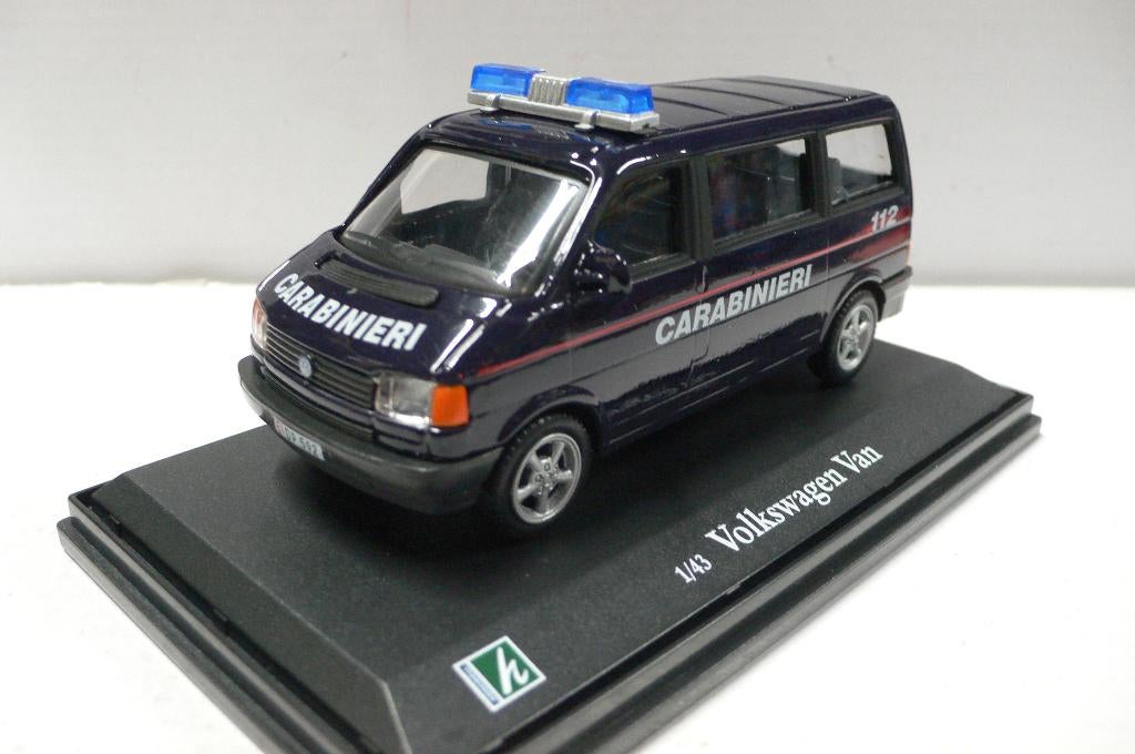 volkswagen transporter carabinieri - oliex/cararama  1/43, Hobby en Vrije tijd, Modelauto's | 1:43, Zo goed als nieuw, Auto, Overige merken