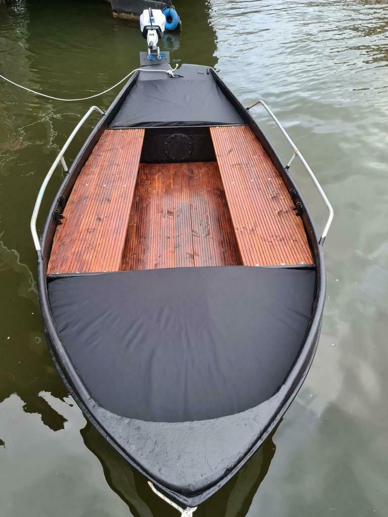 Prachtige grachtenboten uniek en naar eigen wens gemaakt !!!, Ophalen of Verzenden, Zo goed als nieuw, Staal, Met motor
