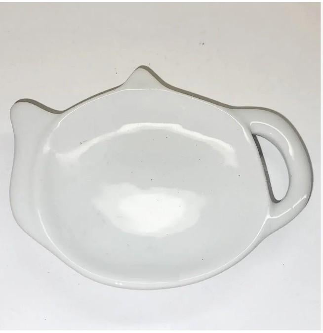 vintage onderzetter voor theezakjes, schotel voor theezakjes, Ophalen of Verzenden, Zo goed als nieuw, Glas of Kopje