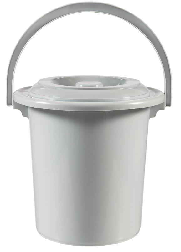 Curver toiletemmer 10L licht grijs (gratis verzending), Info@rchellevoet.nl, Verzenden, Nieuw, RC Hellevoet