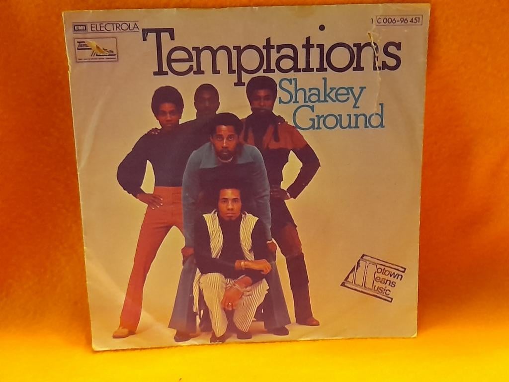 The Temptations - Shakey ground (FUNK SOUL MOTOWN 1975), Cd's en Dvd's, Vinyl Singles, Gebruikt, Single, R&B en Soul, 7 inch, Ophalen of Verzenden