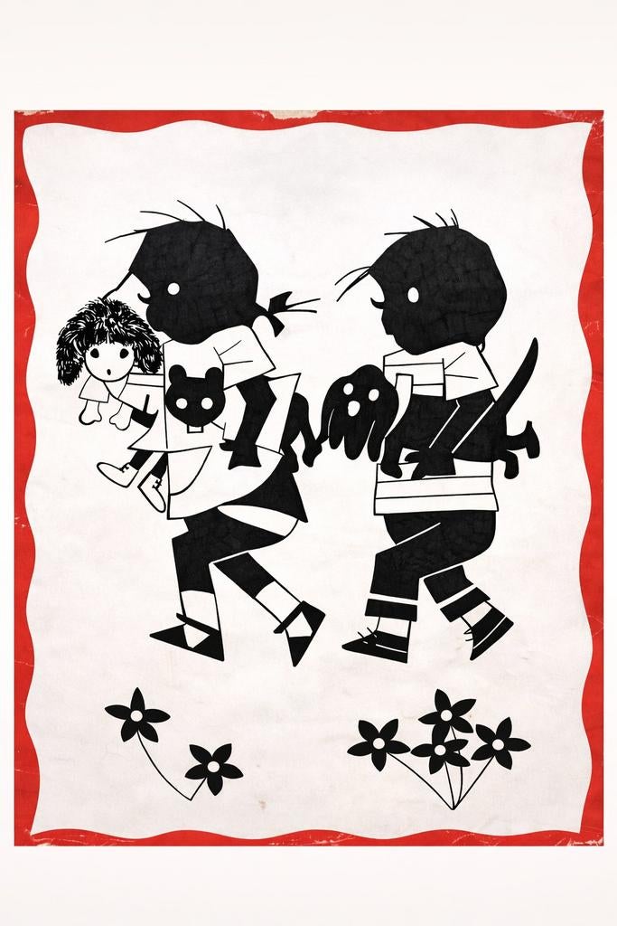 Fiep Westendorp Schoolplaat - Originele Tekening, Ophalen of Verzenden, Overige thema's