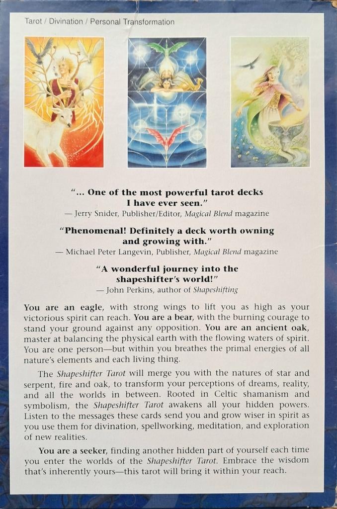 Book and Deck 'Shapeshifter Tarot' TOT 10 JUNI TE KOOP: 99,-, Boeken, Esoterie en Spiritualiteit, Achtergrond en Informatie, Tarot of Kaarten leggen