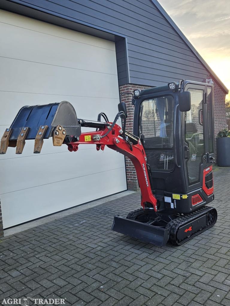 Mini Graafmachine Minigraver Yama R10 Zwenkarm NIEUW, Verzenden, Neerkant, KINGWAY, Graafmachine