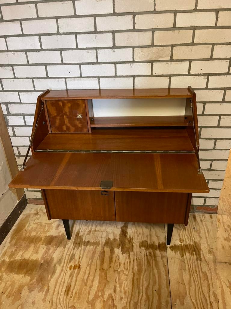Vintage secretaire sixties, Huis en Inrichting, Kasten | Secretaires, Ophalen, O, O, O