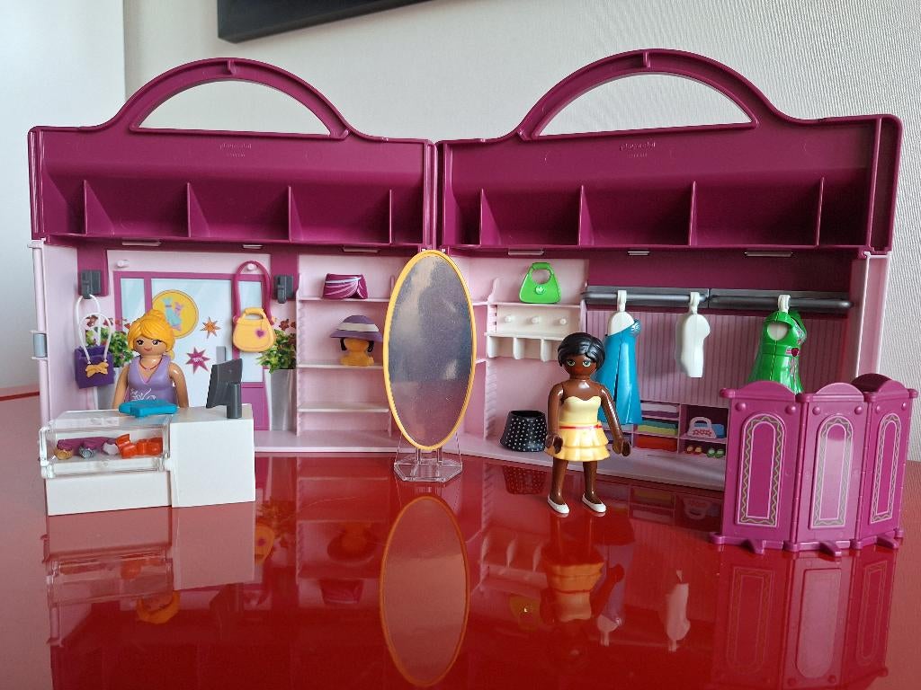 Playmobil 6862 meeneem kledingwinkel, Ophalen, Zo goed als nieuw, Complete set