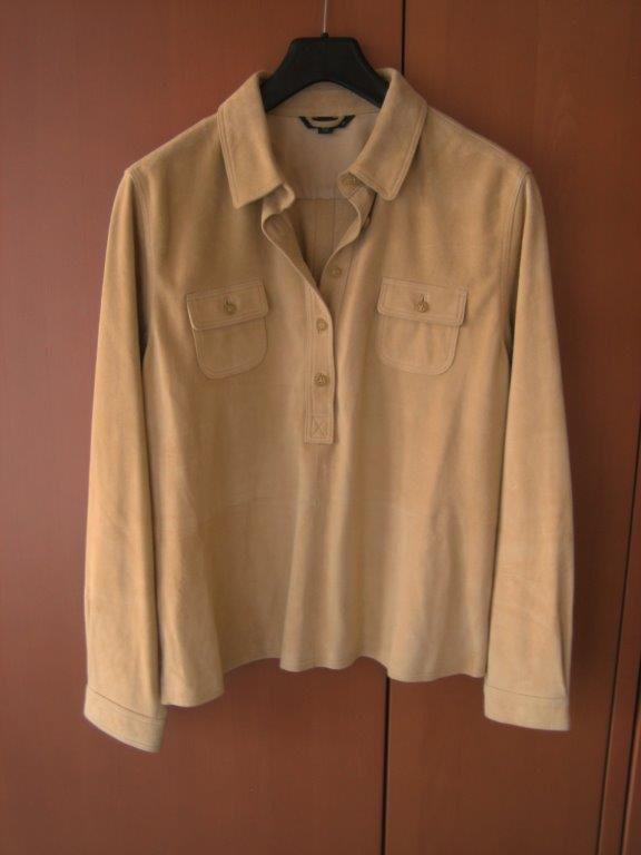 Wow! Zachtgeel suede blousejasje LANDS'END, L snazzeys, Kleding | Dames, Overige kleuren, Verzenden, Maat 42/44 (L), Nieuw