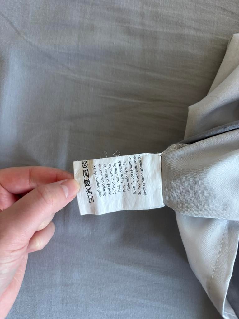 Beddengoed, 1 persoon, grijs, Quilt cover, lijkt op Optidee, Gebruikt, Eenpersoons, Dekbedovertrek, Ophalen of Verzenden