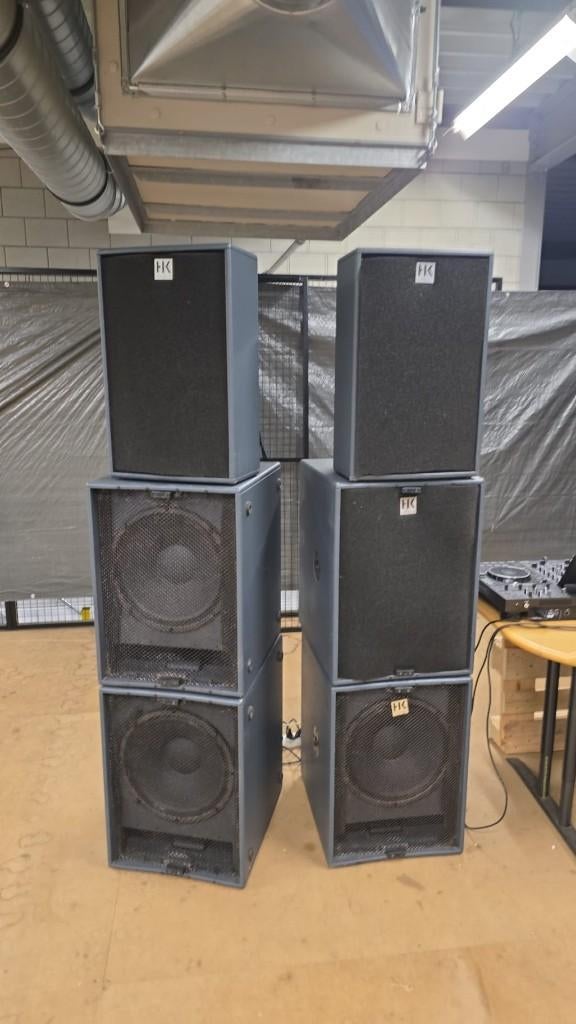 HK ACTOR actieve set DIT WEEKEND 1750 EURO, Muziek en Instrumenten, Versterkers | Keyboard, Monitor en PA, Gebruikt, P.A., 1000 watt of meer