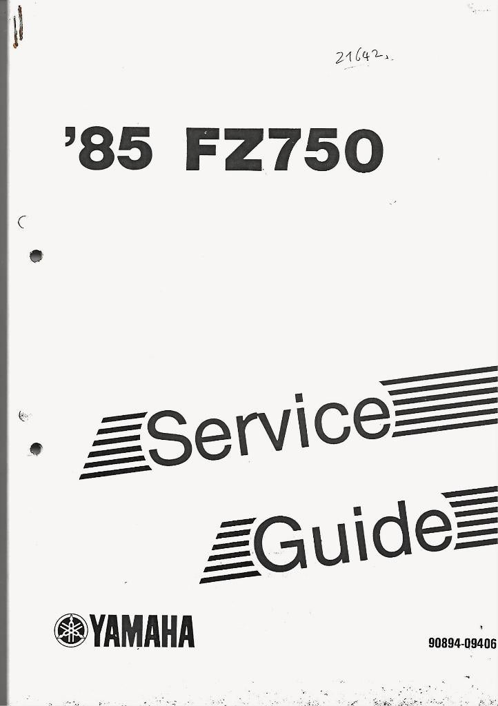 Yamaha FZ750 service guide (8021z), Motoren, Ophalen of Verzenden, Yamaha