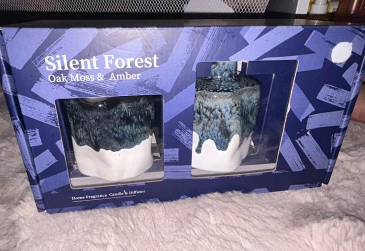 Silent forest kaars & diffuser, Ophalen of Verzenden, Zo goed als nieuw, Overige materialen, Minder dan 25 cm