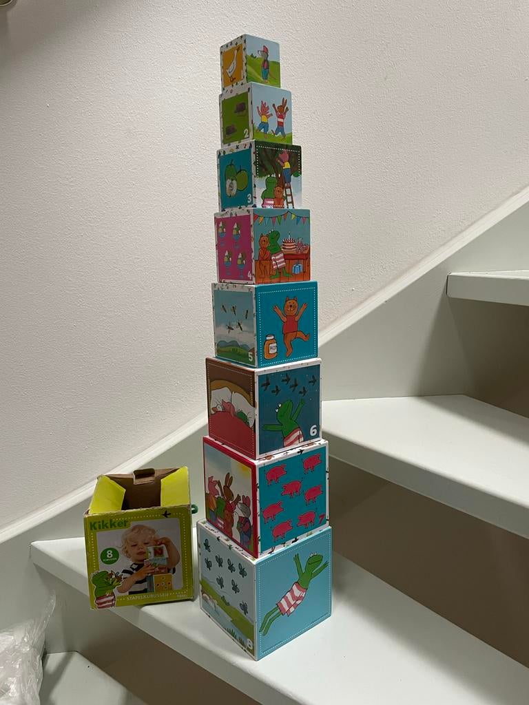 Bambolino Stapeltoren - Kikker en zijn vriendjes, Kinderen en Baby's, Ophalen of Verzenden, Zo goed als nieuw, Overige merken