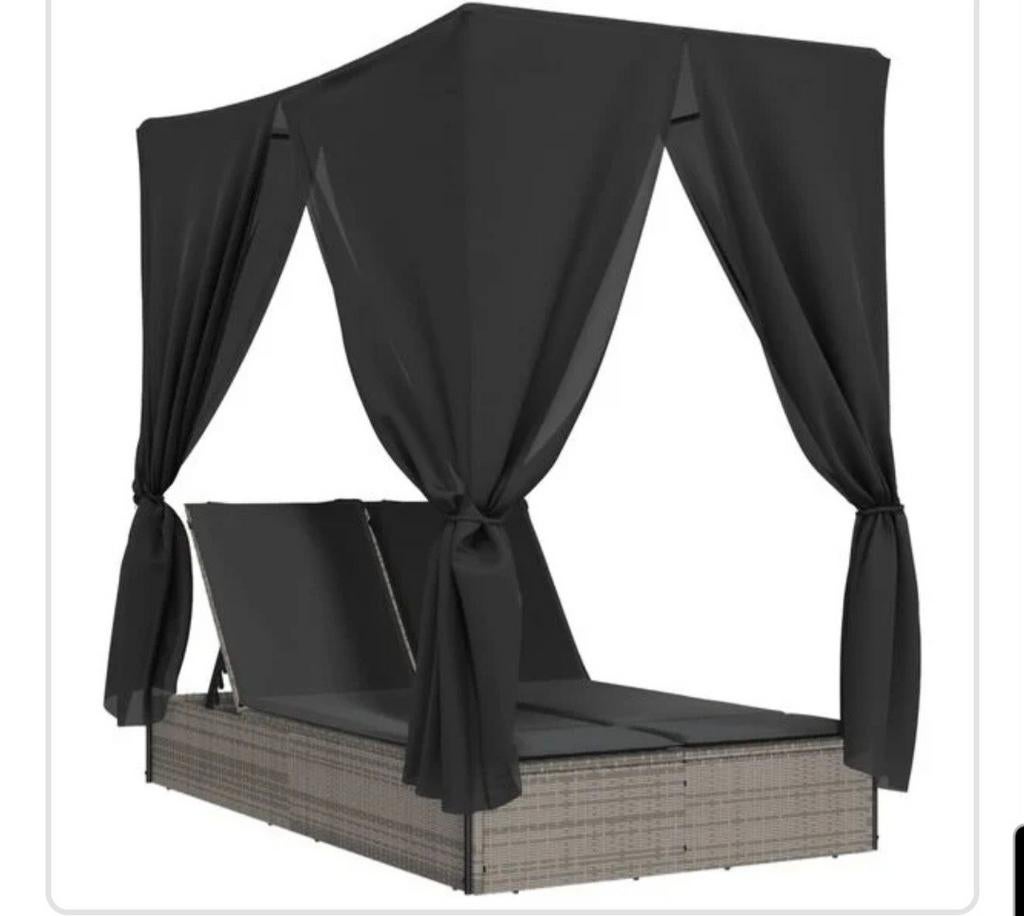 Luxe Loungebed met Overkapping, Ophalen