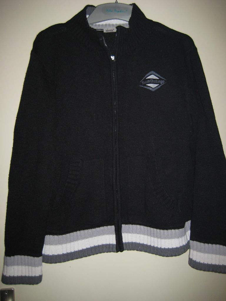 Zwarte herenvest, 56/58, Identic (394), Ophalen of Verzenden, Zo goed als nieuw, Maat 56/58 (XL), Zwart