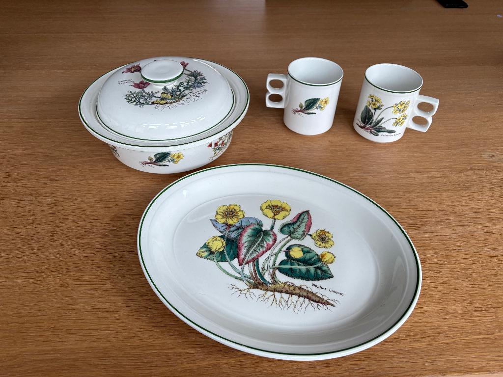 Serviesset Florabunda Wedgwood, Huis en Inrichting, Keuken | Servies, Ophalen, Zo goed als nieuw, Wedgwood, Kop(pen) en/of Schotel(s)