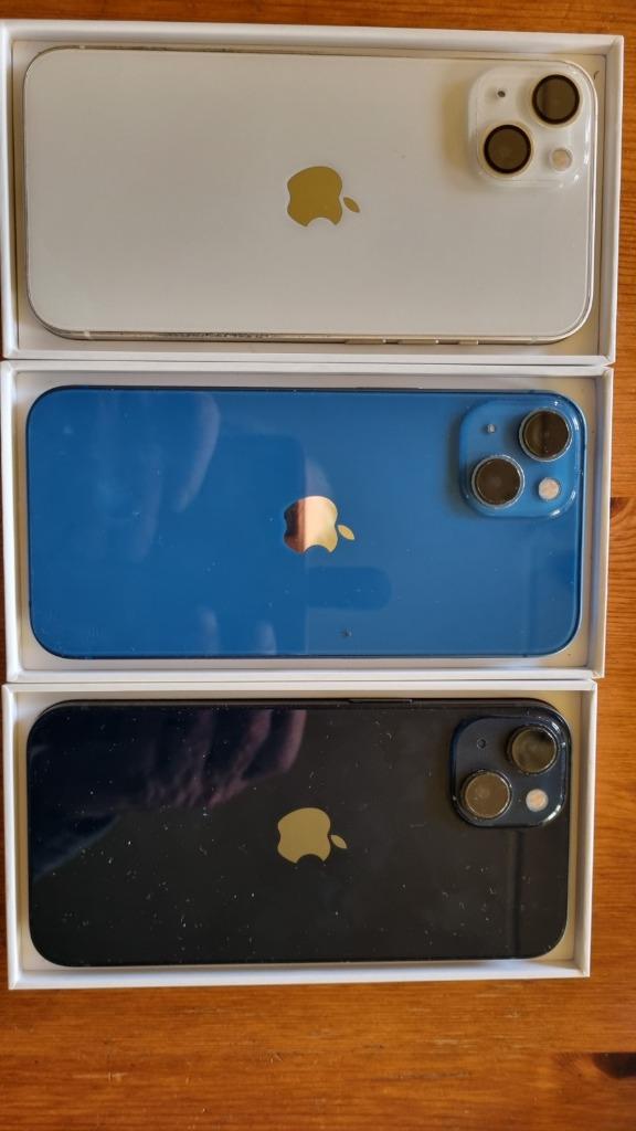 Roze, rode, groene, zwarte of blauwe iPhone 13 128GB 100%, Telecommunicatie, Mobiele telefoons | Apple iPhone, 128 GB, Wit, IPhone 13